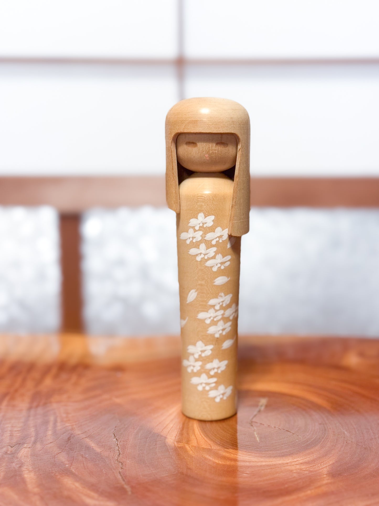 Kokeshi Créative Vintage de Miyajima Mihutsu, "Hanogokoro" Coeur de fleur
