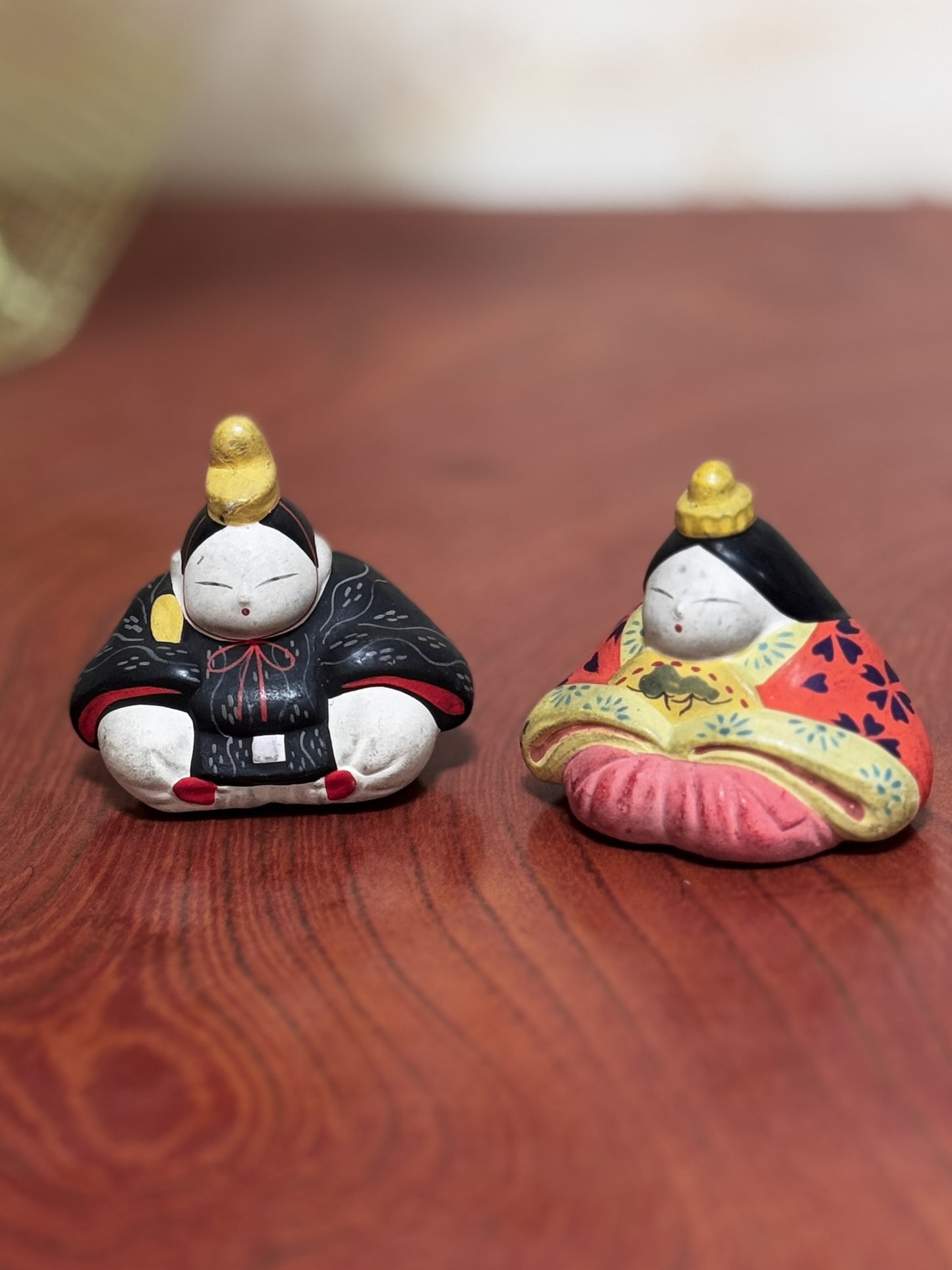 couple Empereur et impératrice Meiji pour le Hina Matsuri, en céramique