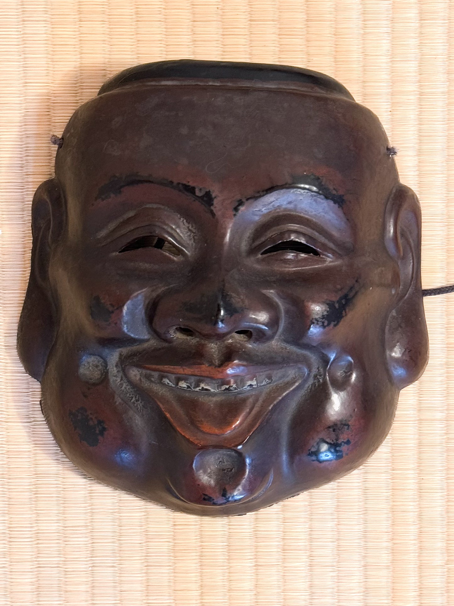 Masque de théatre japonais, Ebisu Dieu du Bonheur