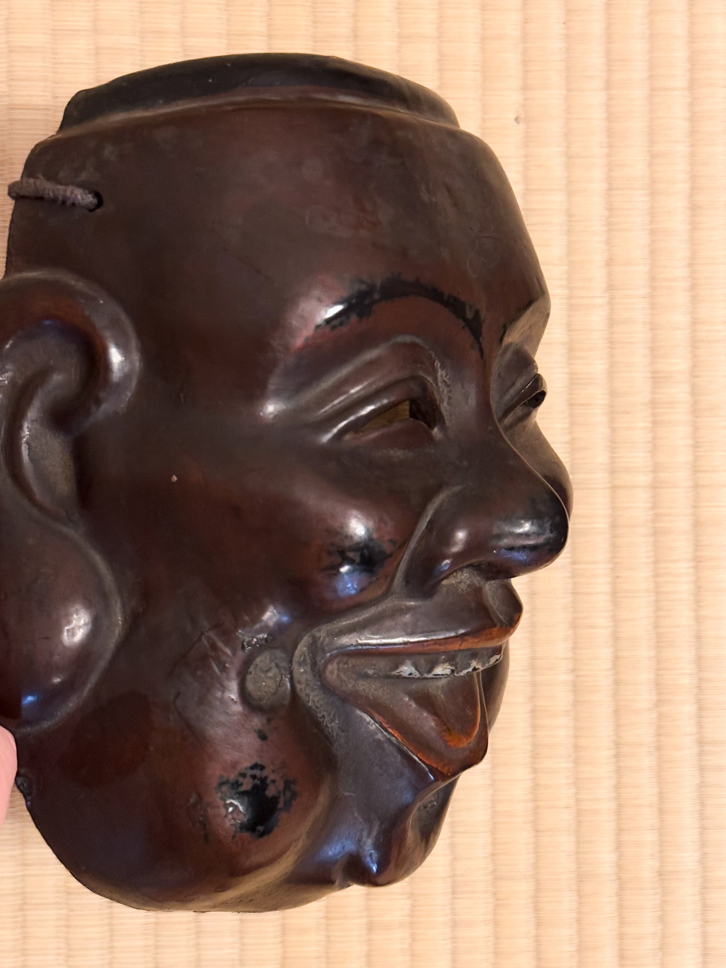 Masque de théatre japonais, Ebisu Dieu du Bonheur