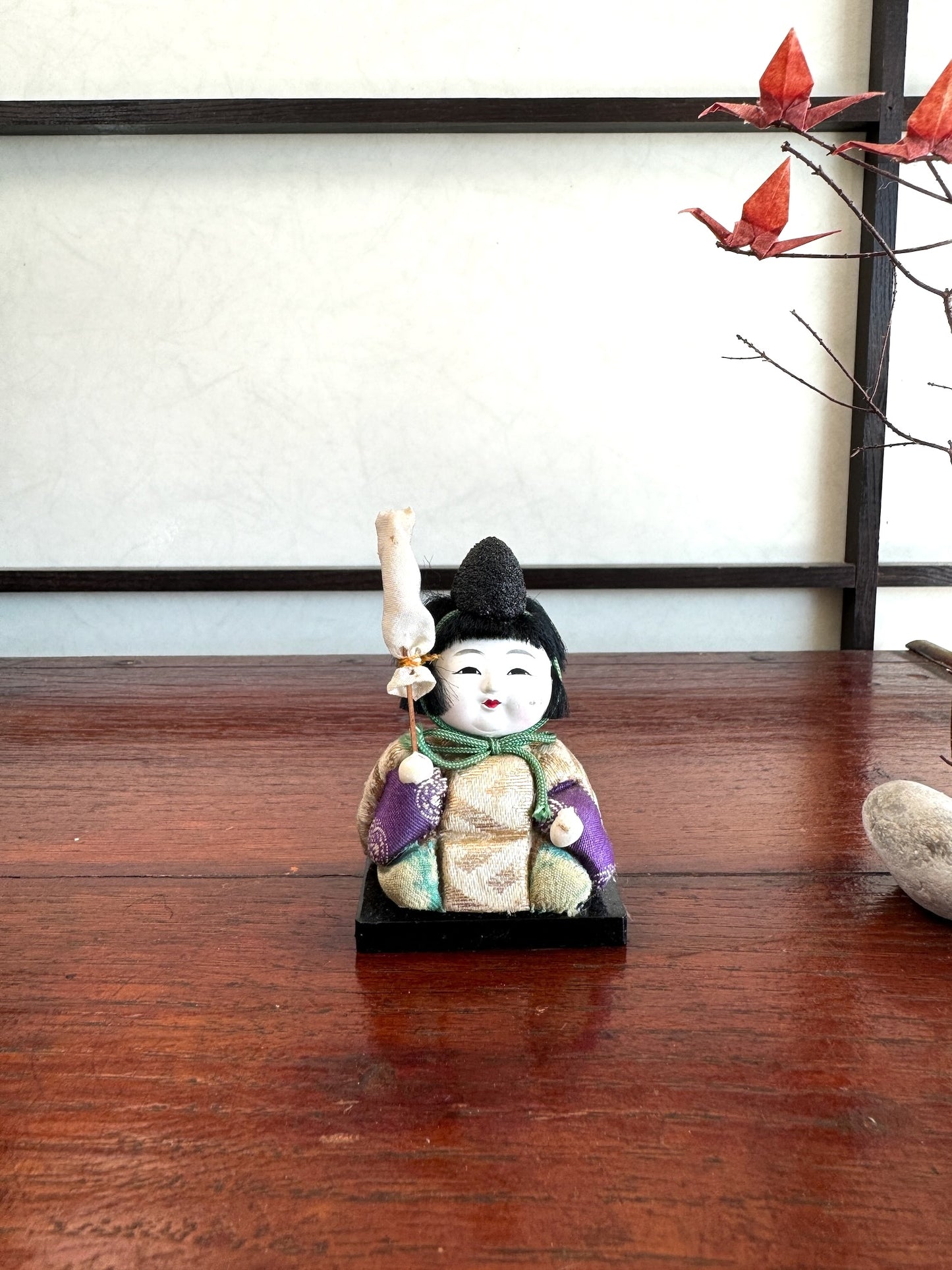 Poupée Japonaise Traditionnelle Kimekomi | Porte étendard