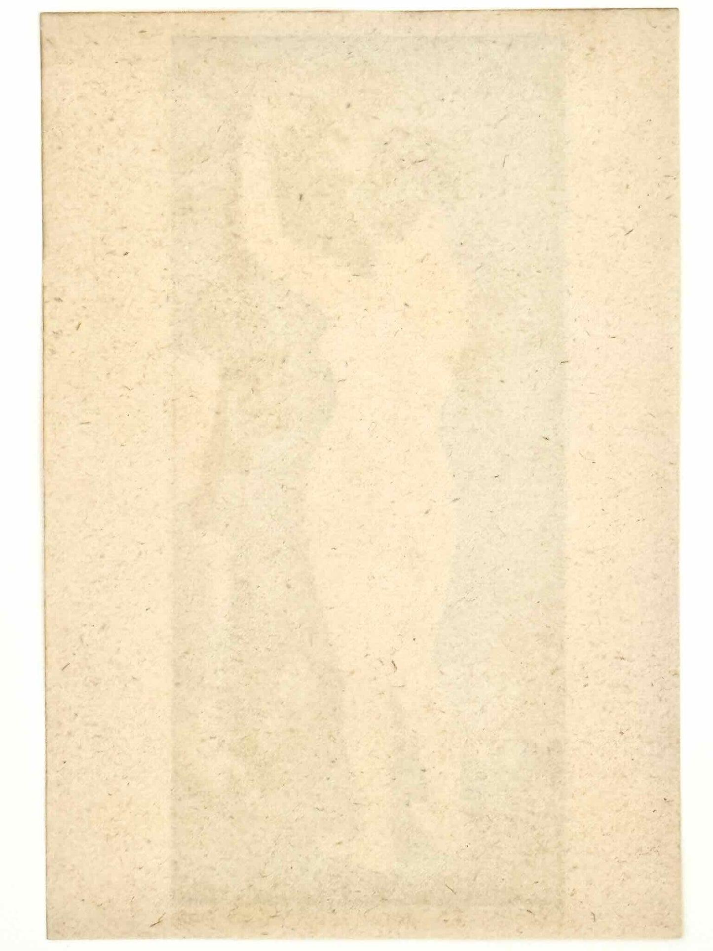 Lithographie Japonaise inspirée des grands maîtres Shin Hanga, représentant une femme nue décrochant son kimono marron et à fleurs d'un portant. Dos Lithoraphie.