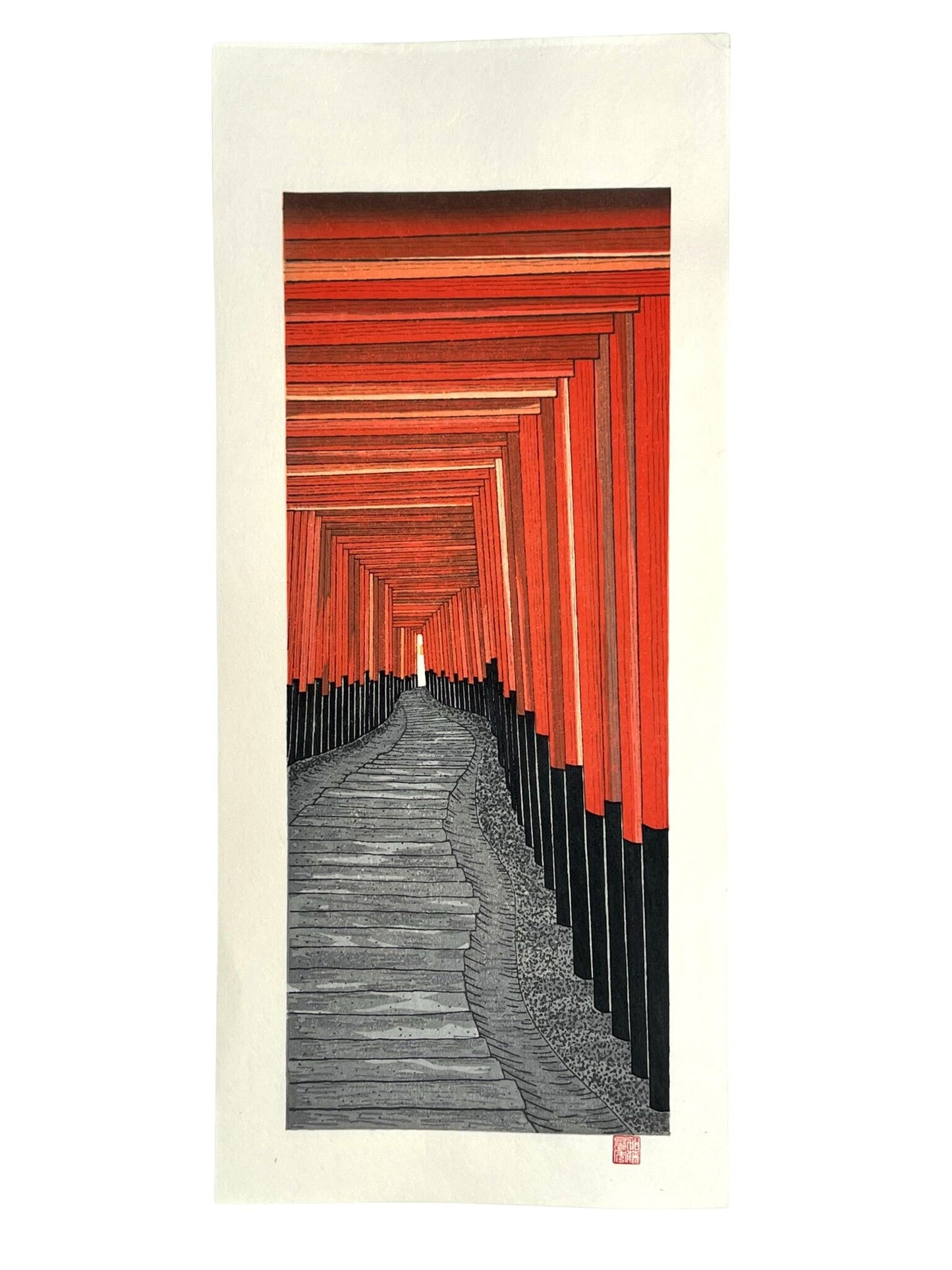 Estampe Japonaise de Teruhide Kato, Le Fushimi Inari