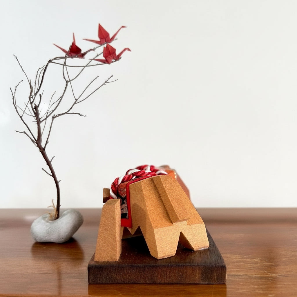 deux buffles sur socle détail arrière du buffle