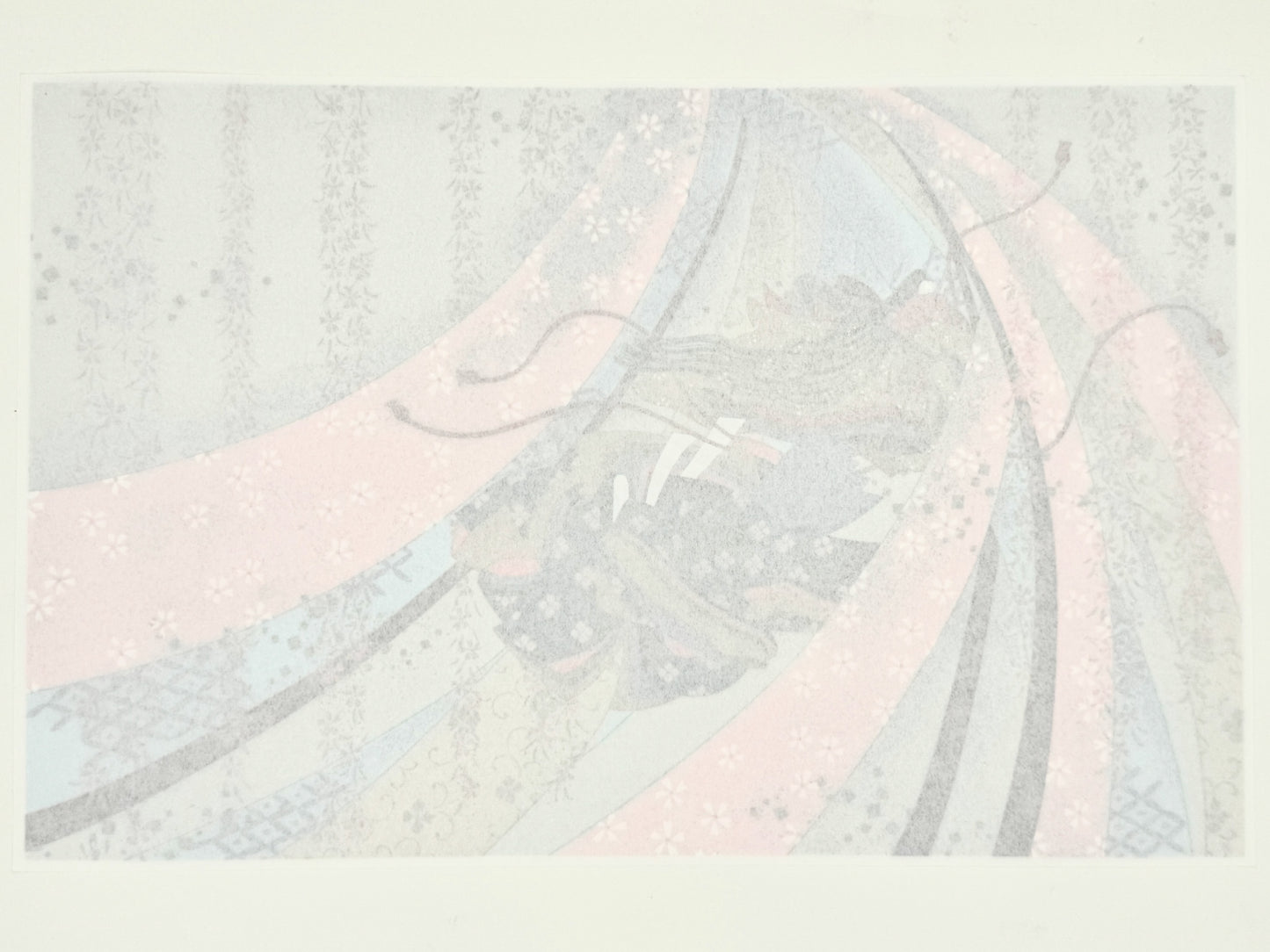 Sérigraphie Japonaise, Les Quatre saisons du Dit-du Genji - Printemps