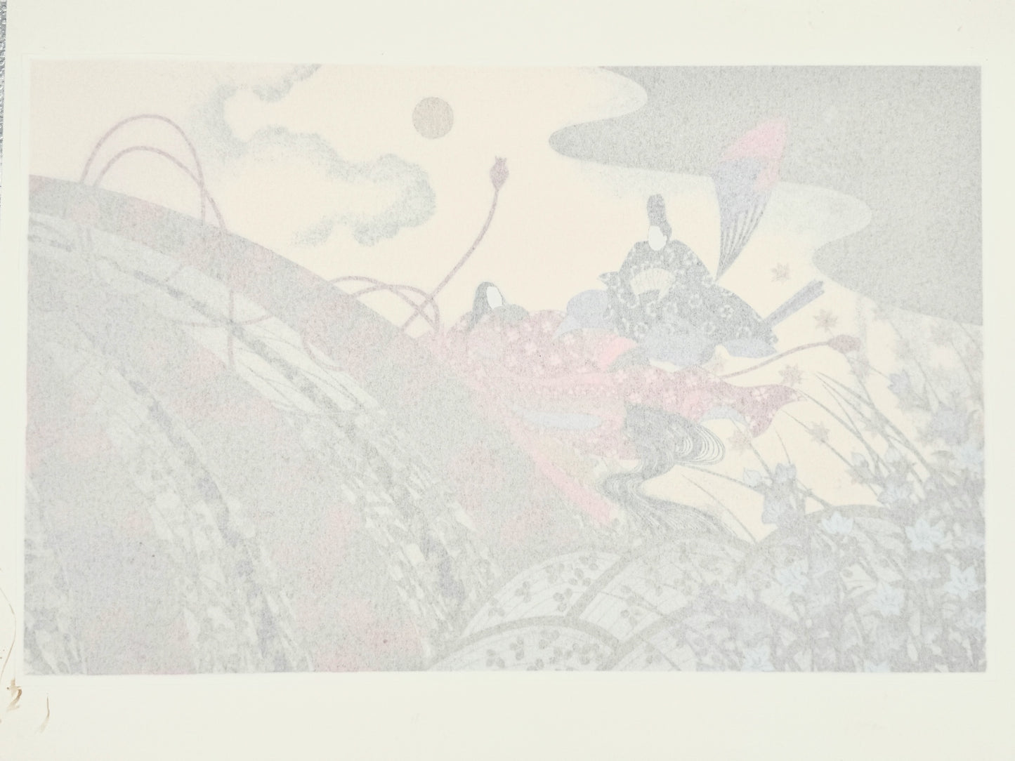 Sérigraphie Japonaise, Les Quatre saisons du Dit-du Genji - Eté