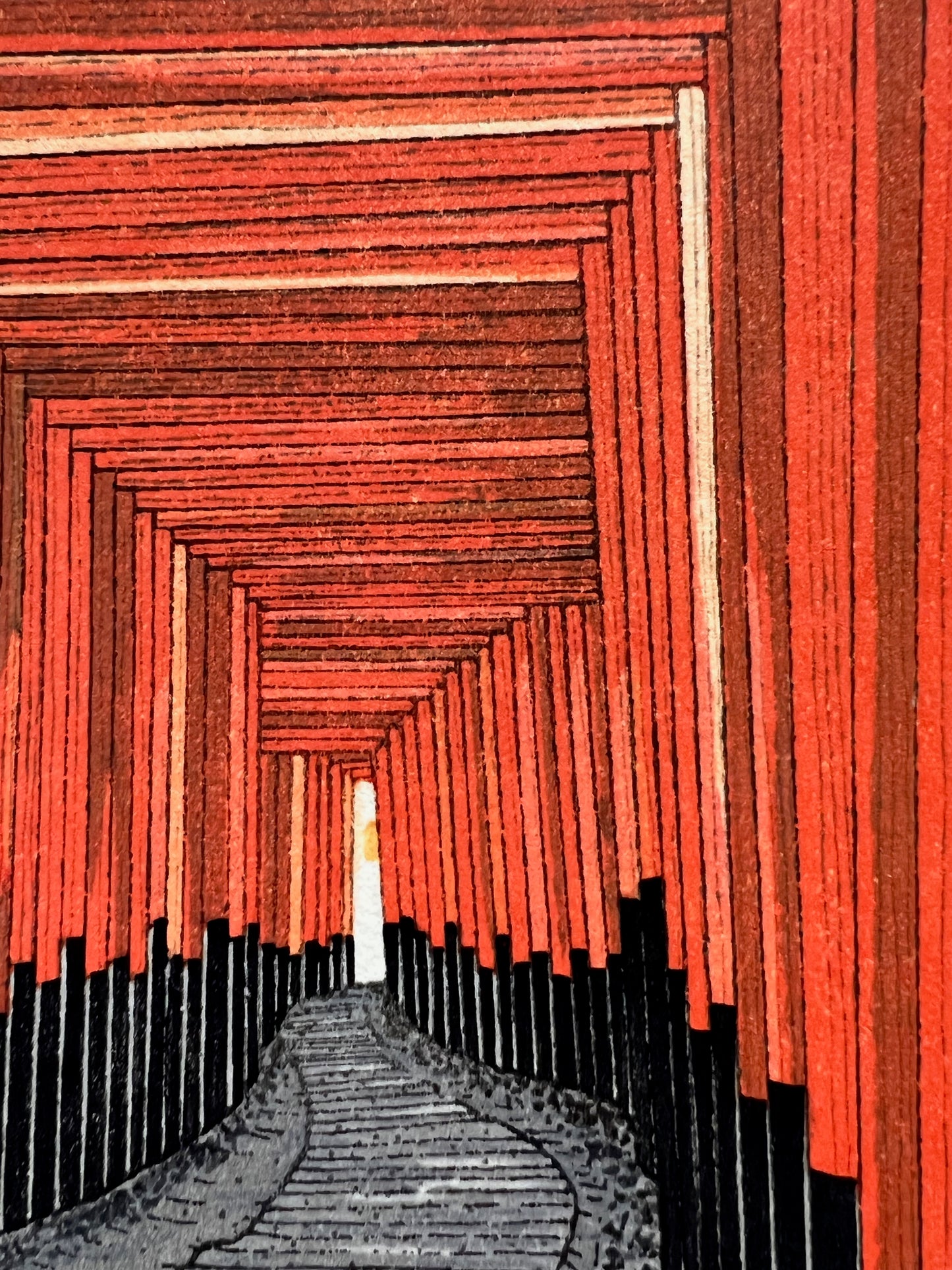 Estampe Japonaise de Teruhide Kato, Le Fushimi Inari