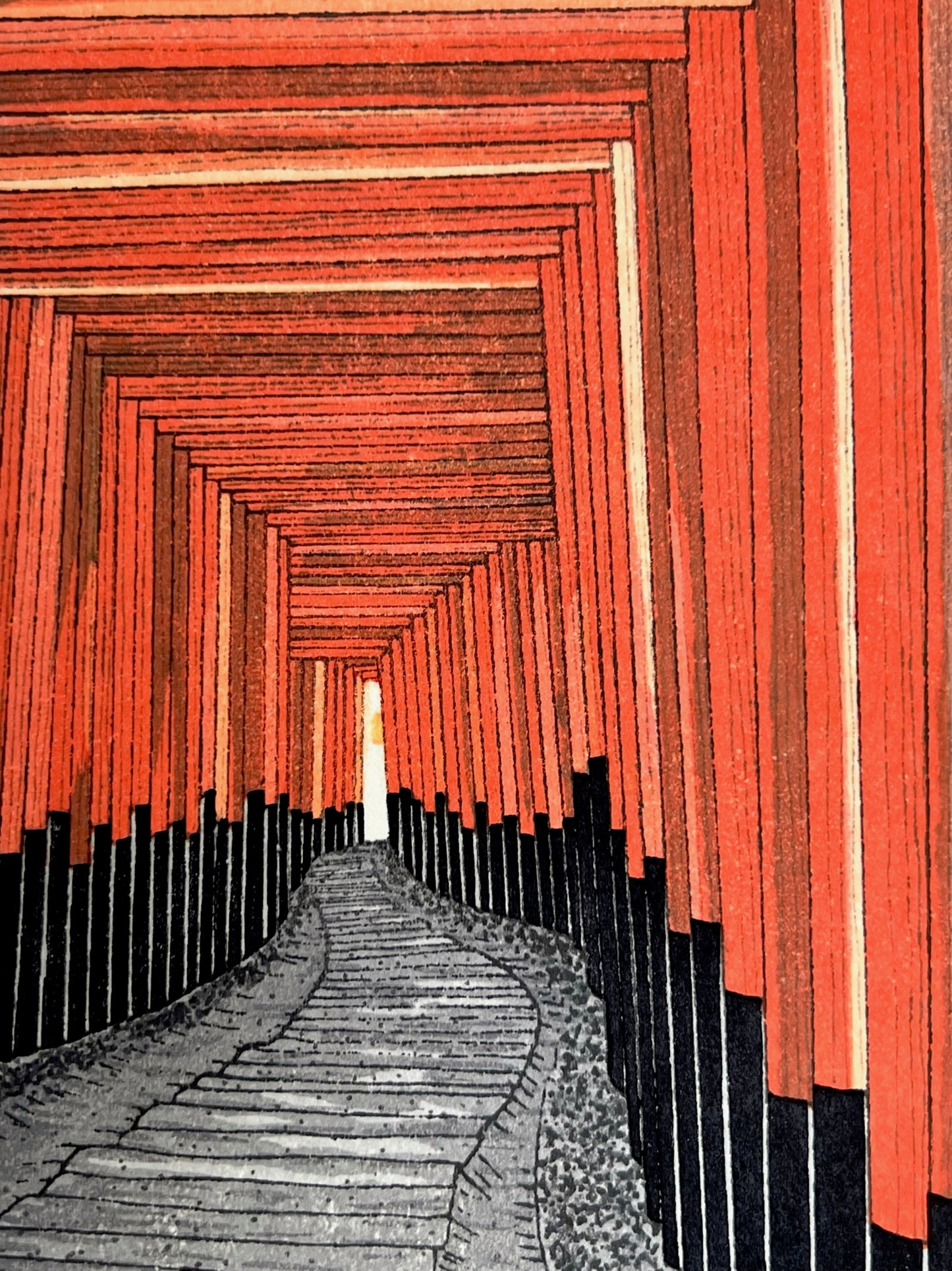 Estampe Japonaise de Teruhide Kato, Le Fushimi Inari