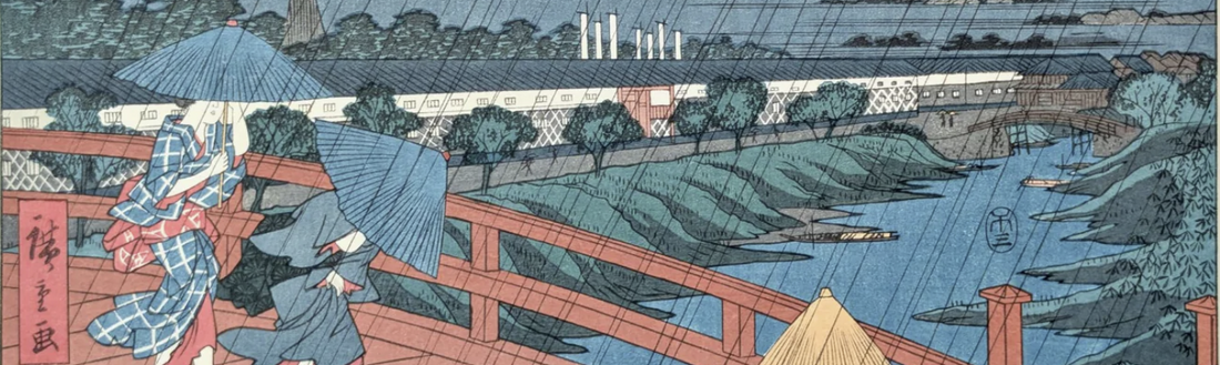 Quand la pluie devient un chef-d'œuvre : l'art de la représenter dans les Estampes Japonaises