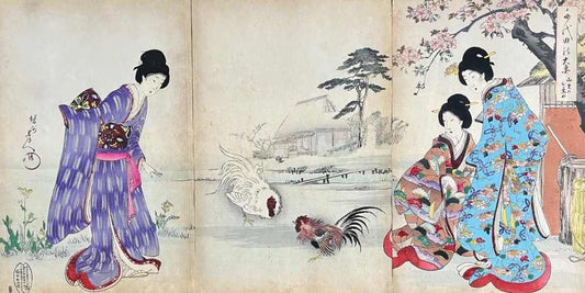 estampe japonaise utamaro pecheuse d'abalone