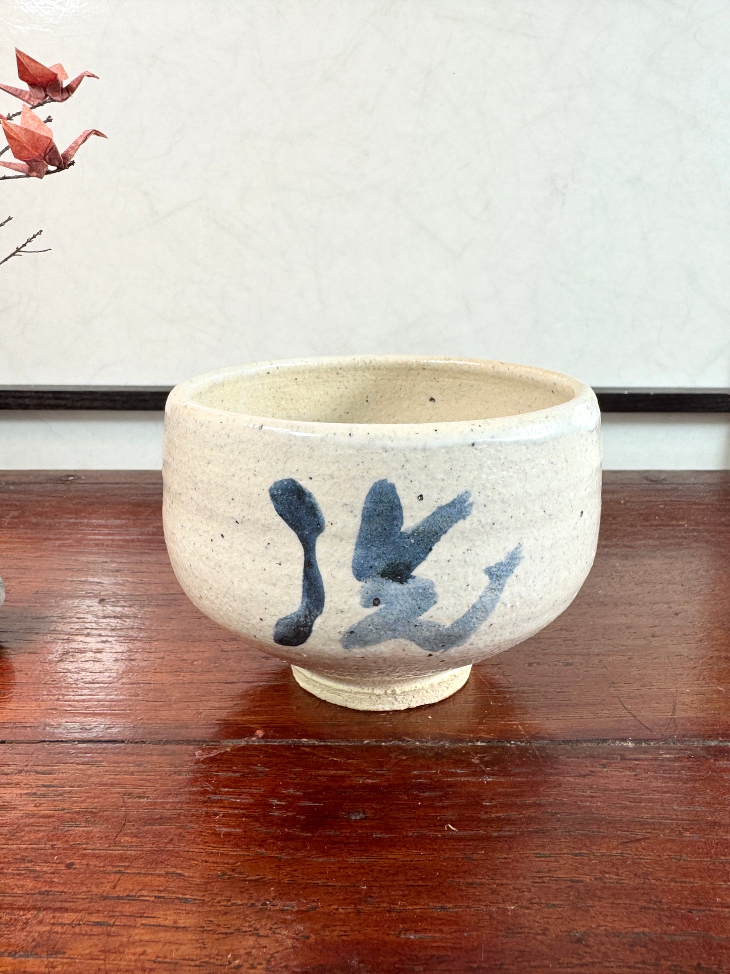 Céramique Japonaise - Bol à Thé matcha et calligraphie Zen