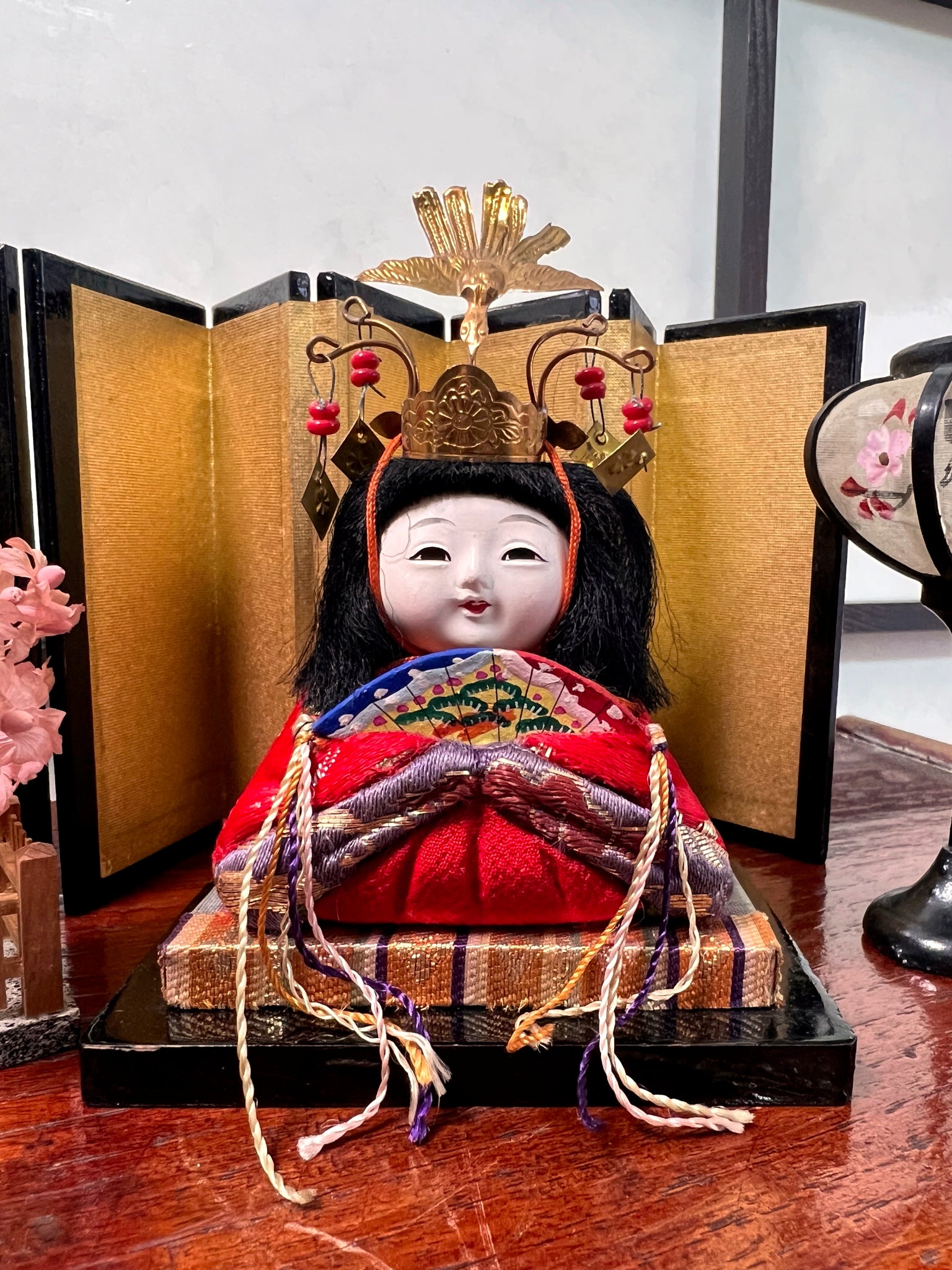 Poupée Japonaise Traditionnelle Kimekomi | Couple Hinamatsuri | Empereur et Impératrice| Impératrice  