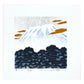 Estampe Japonaise de Namiki Hajime, Mont Fuji ciel argent