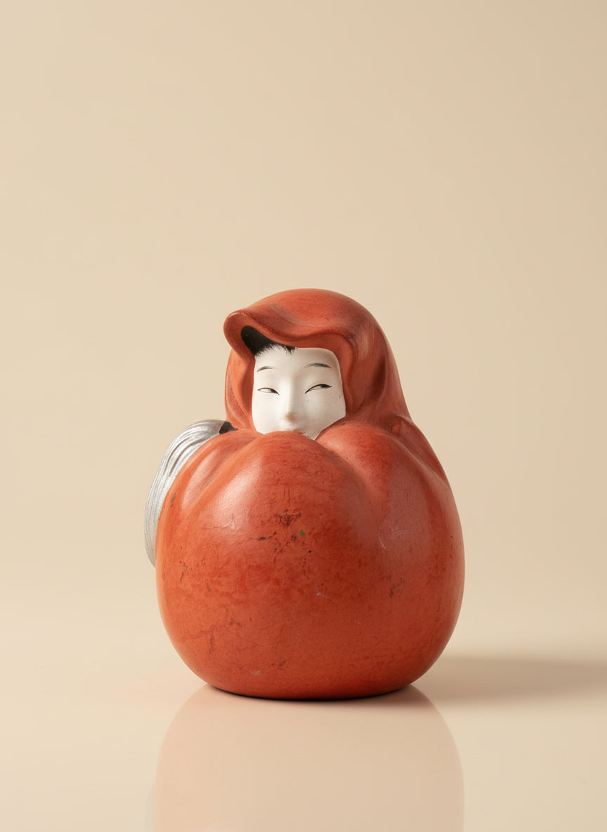 Princesse Hime Daruma en céramique