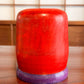 Kokeshi Daruma socle violet de dos