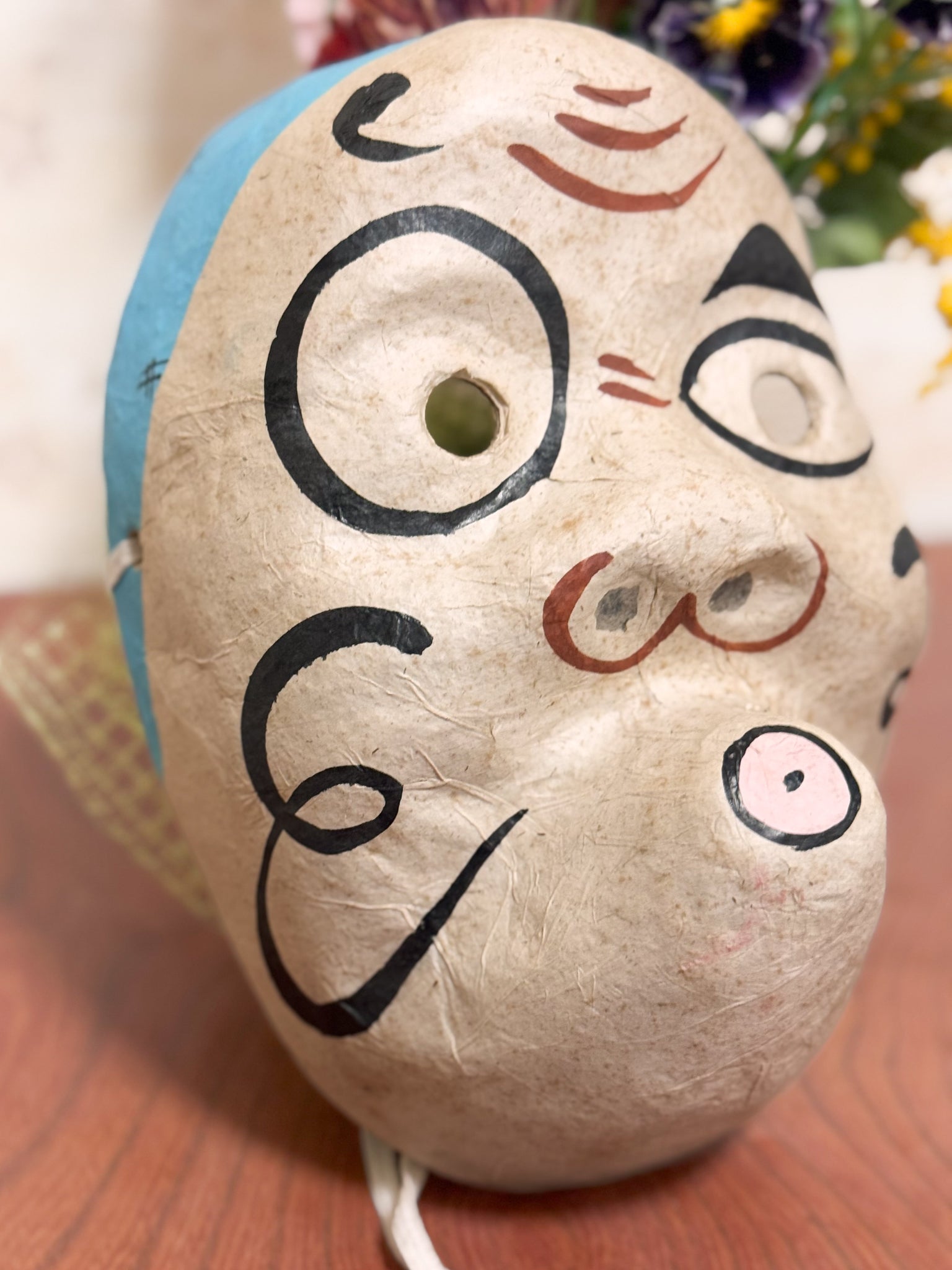 masque japonais hyottoko face