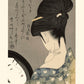 Beauté se poudrant dans un miroir Utamaro Kitagawa | Reproduction Fine Art