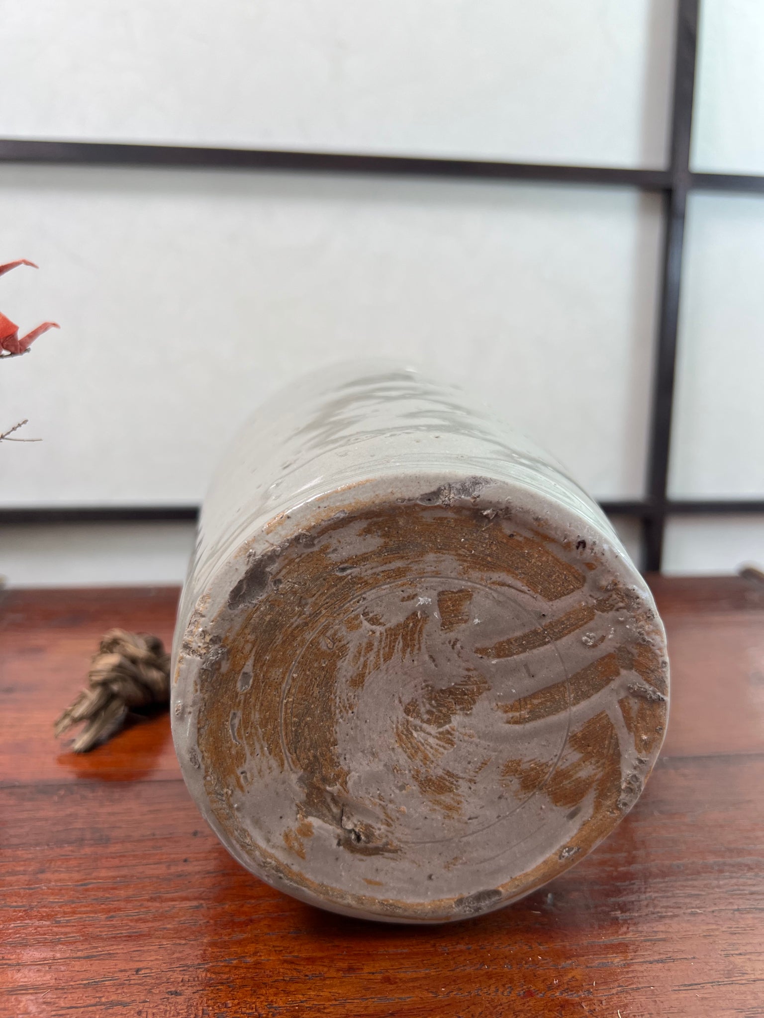 bouteille a sake vintage ceramique dessous