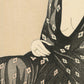 Estampe japonaise détail de l’estampe la main et le kimono transparent de la femme