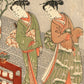 Estampe japonaise de Suzuki Harunobu - La maison de thé Kagiya