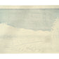 Estampe japonaise de Hiroshige des 53 stations du Tokaido montrant Mariko sous la neige verso
