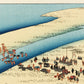 Estampe Japonaise de Hiroshige | Le Grand Tokaido n° 24 Shimada