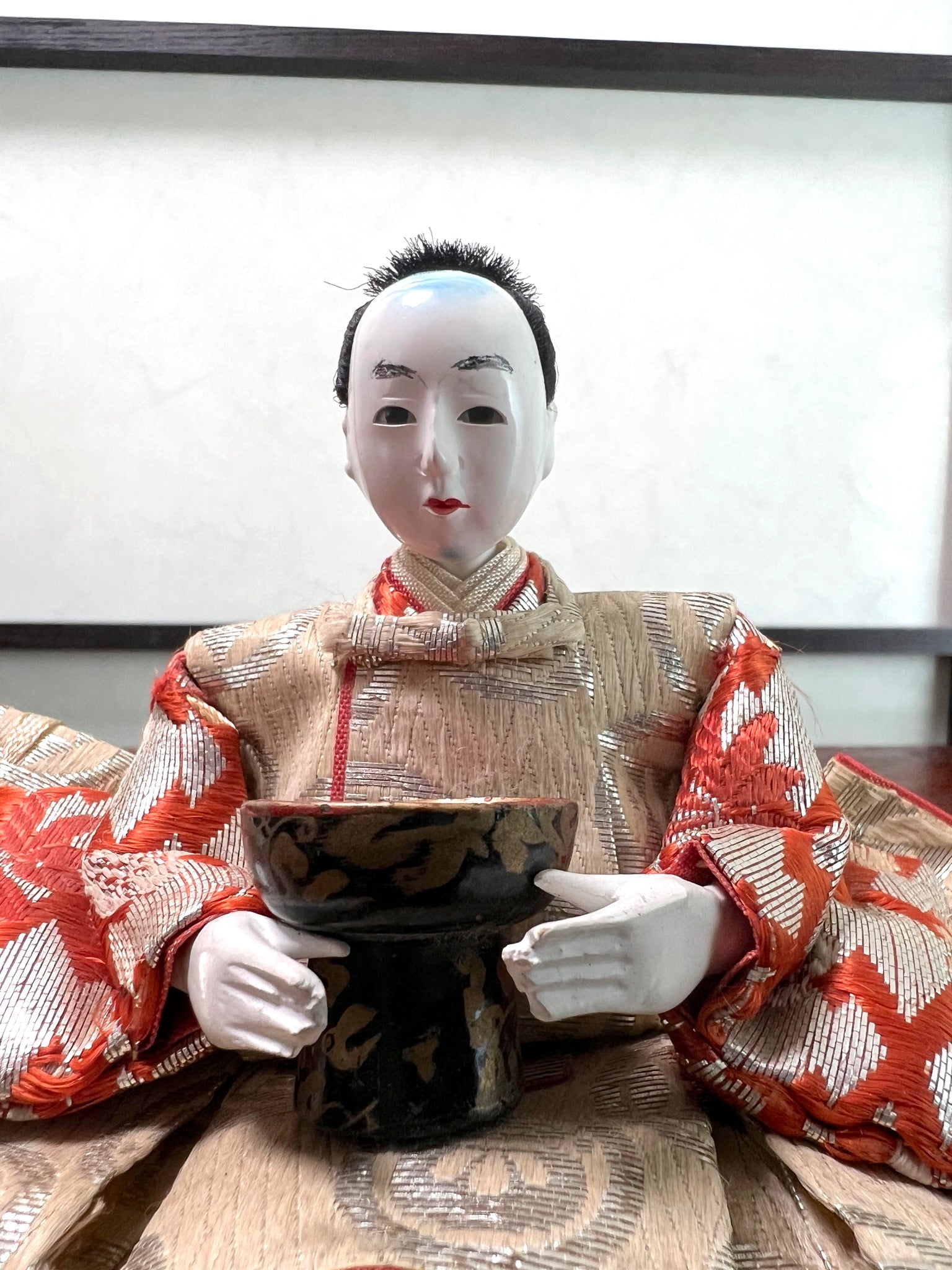 Poupée Japonaise Traditionnelle Hina Matsuri |Musicien visage