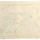 Estampe Japonaise de Hokusai représentant Kudō Yoshitaka mortellement blessé avec deux autres guerriers après avoir protégé Nichiren lors de l'embuscade de Komatsubara en 1264, le verso