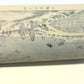 Estampe Japonaise neige Tokyo, Inoue Yasuji estampe, chemin de halage Kôme, pont japonais, Tokyo Meiji hiver, gravure sur bois neige, femmes en kimono, dos
