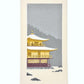 estampe japonaise de Teruhide Kato, le pavillon d'or Kinkakuji sous la neige