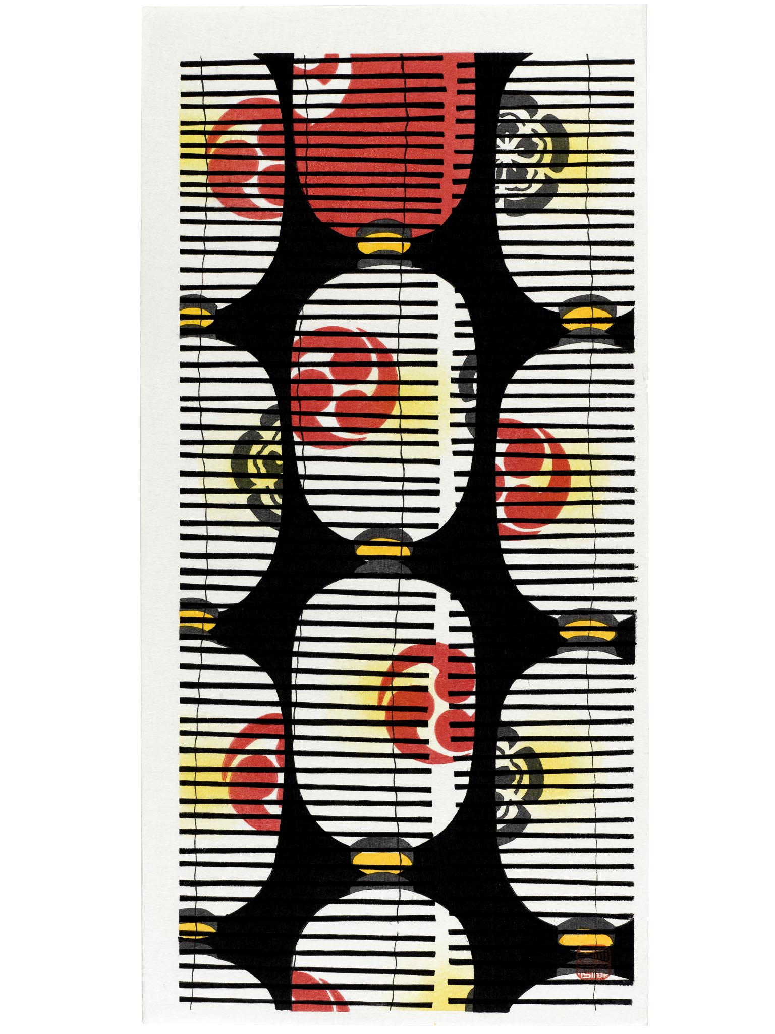 estampe japonaise de Teruhide Kato lanternes japonaises