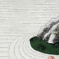 estampe japonaise jardin zen minéral une nuit de pleine lune, les sillons du sable