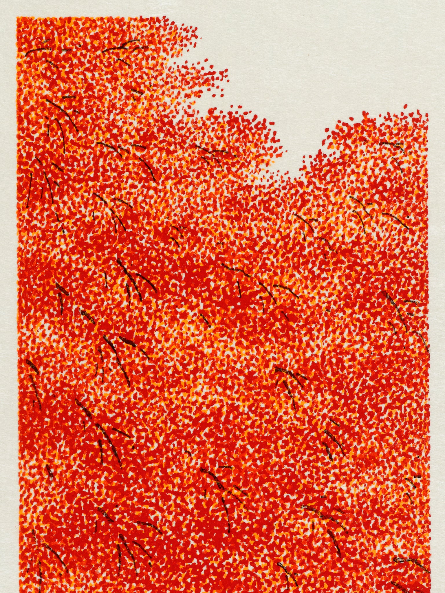 temple feuilles érables rouge gros plan