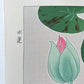Estampe Japonaise de Kawarazaki | Nymphea détail fleur en bouton