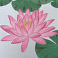 Estampe Japonaise de Kawarazaki | Nymphea fleur rose éclose