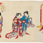 Estampe Japonaise de Kunichika | Les épouses de Tokugawa Ieyasu