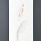 estampe japonaise de Kunio Kaneko, deux carpes Koi, une rouge et blanche et une doré sur fond or et argent, le verso