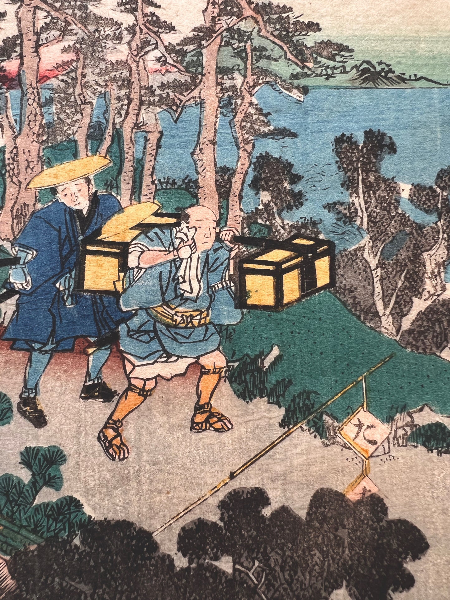 Le voyage de la mariée, les porteurs de valises