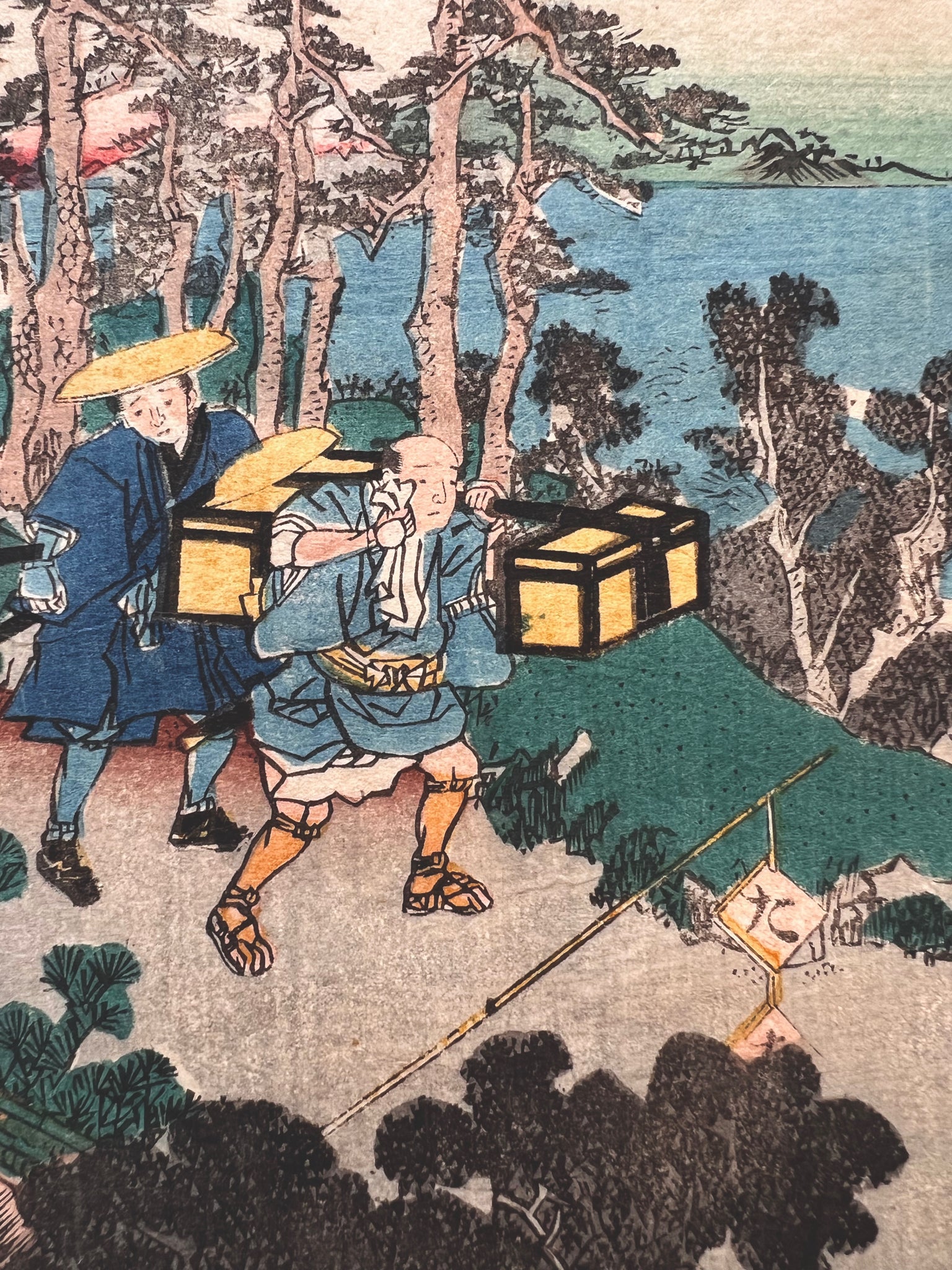 Le voyage de la mariée, les porteurs de valises