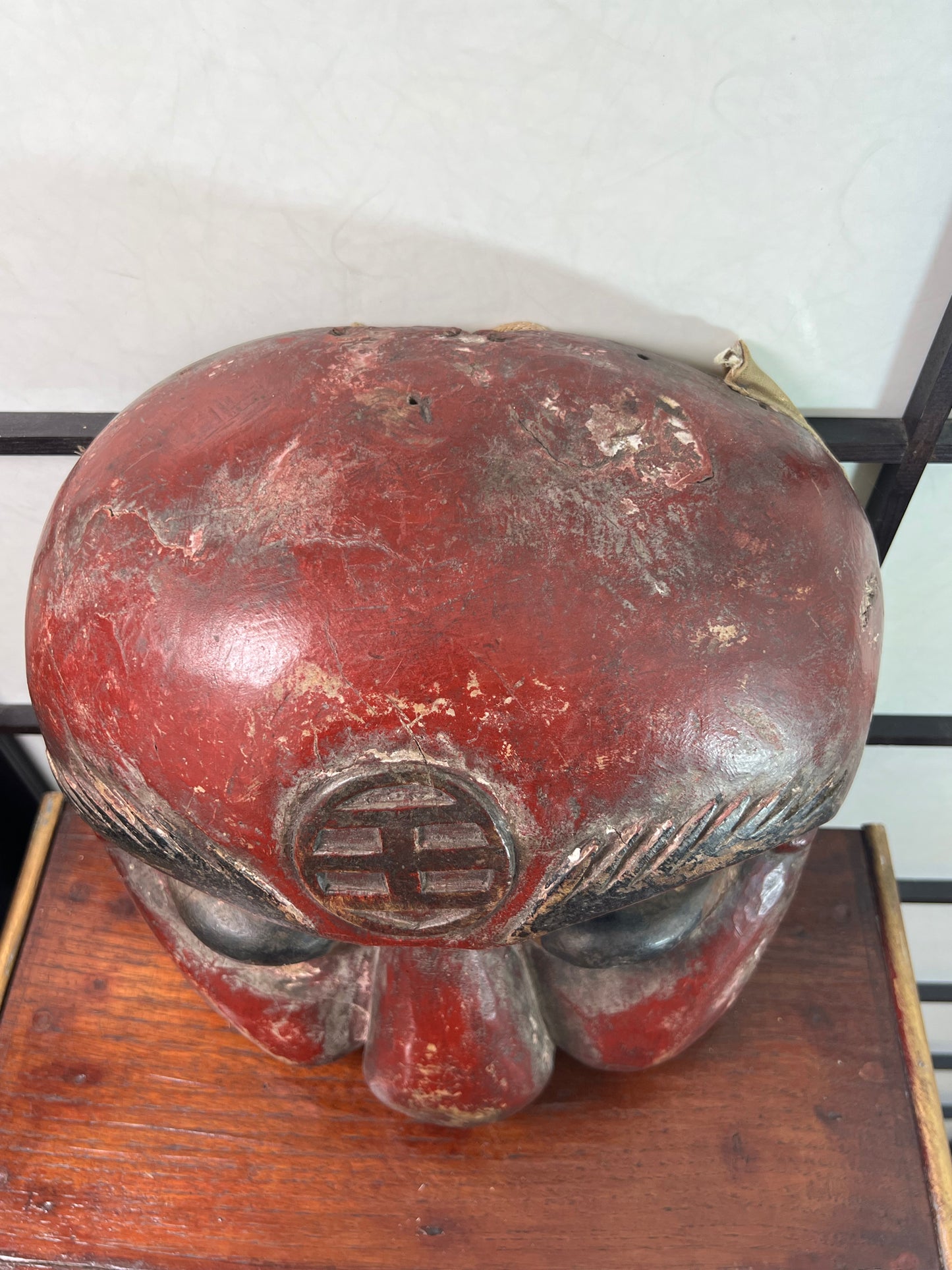 masque chinois nuo vue dessus