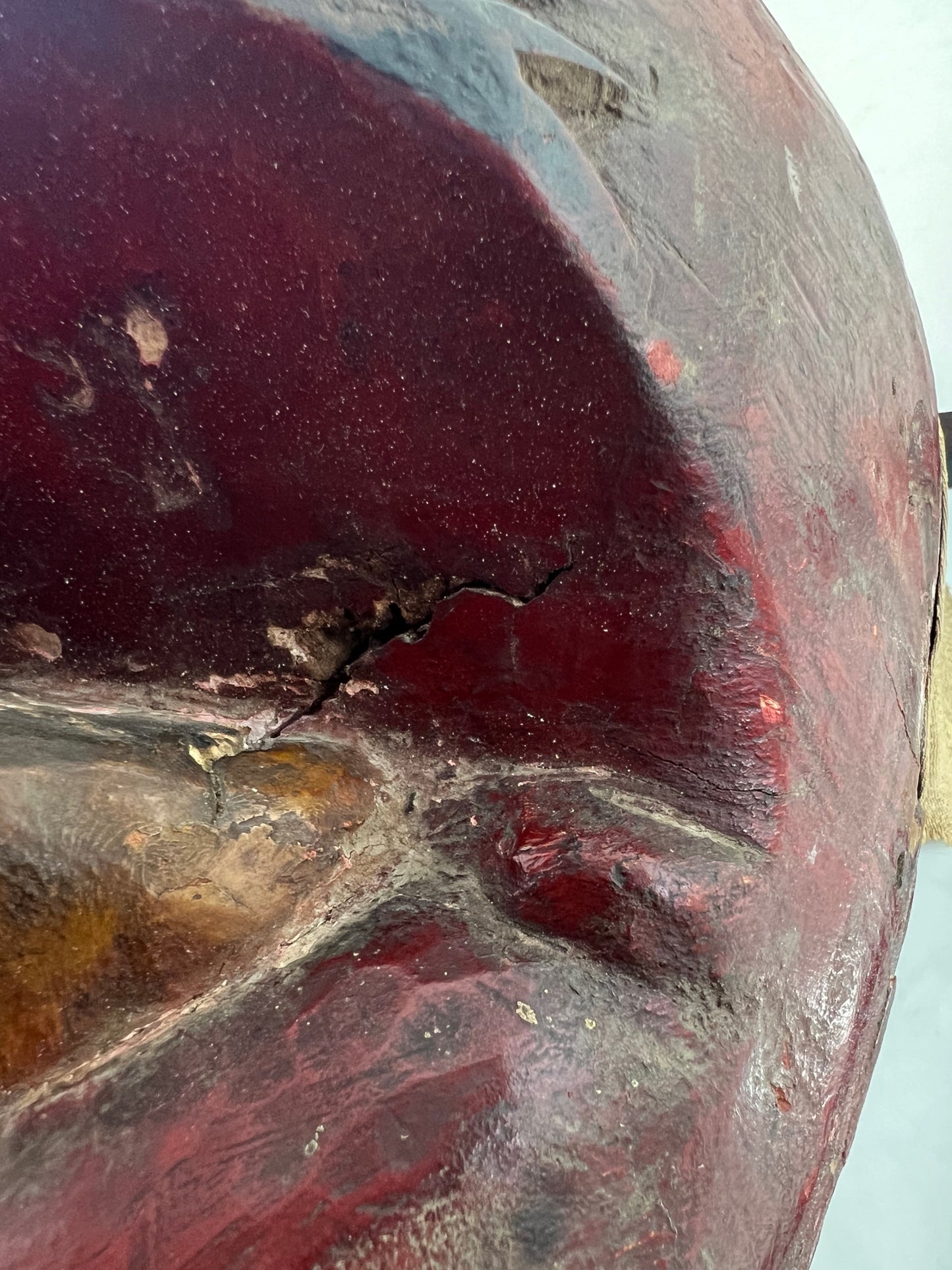 masque chinois nuo détail bois