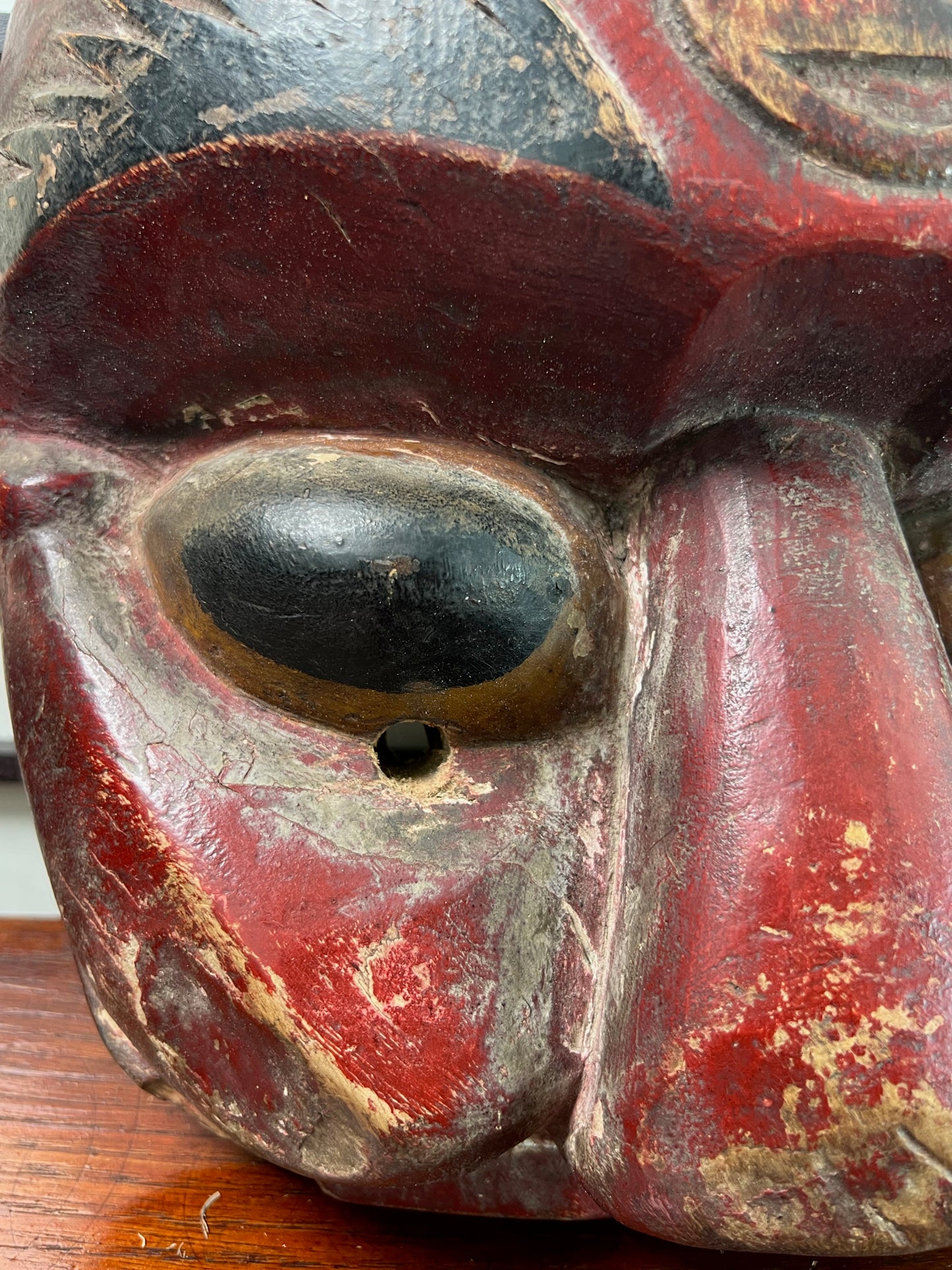 masque chinois nuo oeil droit