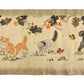 makimono japonais ancien, chatons et papillons détail 4