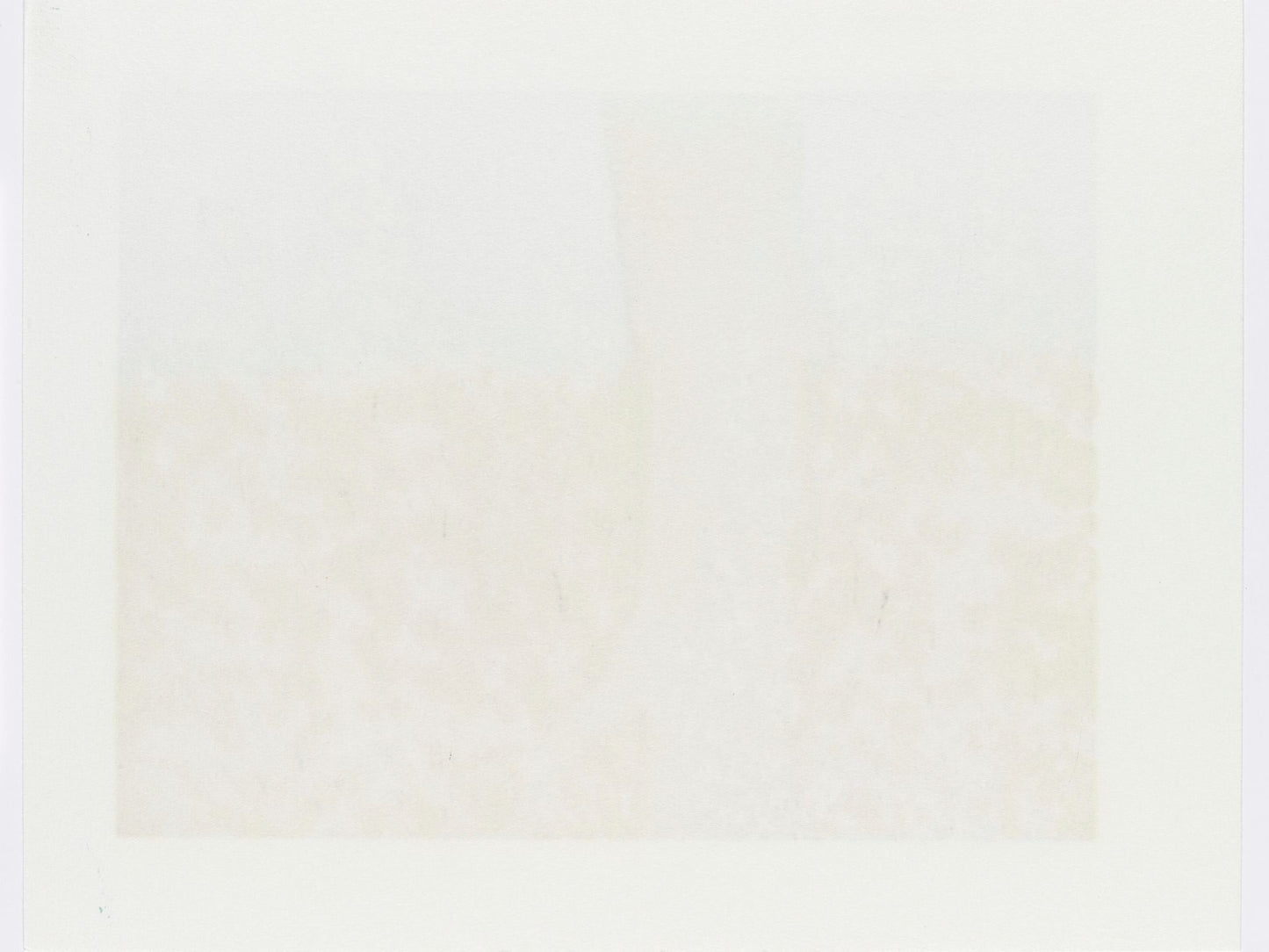 estampe japonaise de Namiki Hajme, un cerisier pleureur en fleurs sur fond noir et argent, verso