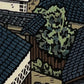 Estampe Japonaise de Nishijima Katsuyuki | Vue des toits vernis (Sawayaka) les tuiles émaillées des toits 