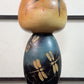 Kokeshi Yuji Kawase Akitsu bleue aux libellules gravées, la vidéo à 360 degrés.