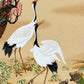 Sérigraphie Japonaise, Grues au soleil levant