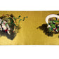 Estampe japonaise Raijin et Fujin, dieux du vent et du tonnerre sur fond doré