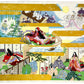 Sérigraphie japonaise artisanale dorée, conte de la Princesse Kaguya