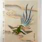 estampe japonaise phoenix en vol au dessus de la mer